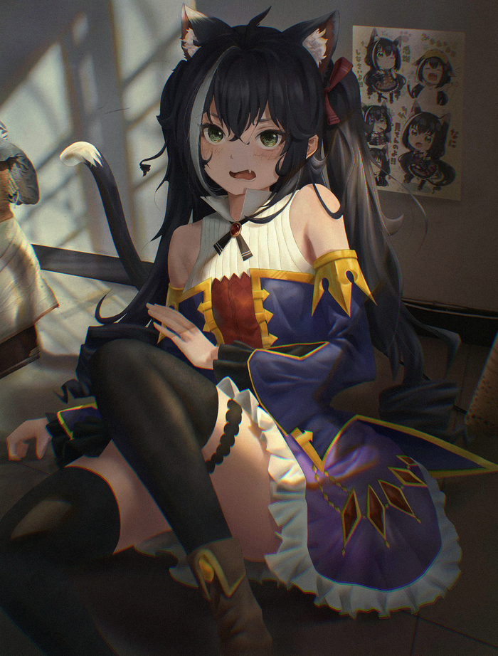  , Anime Art, , Kiruya Momochi, Princess Connect! Re:Dive, Animal Ears, , 