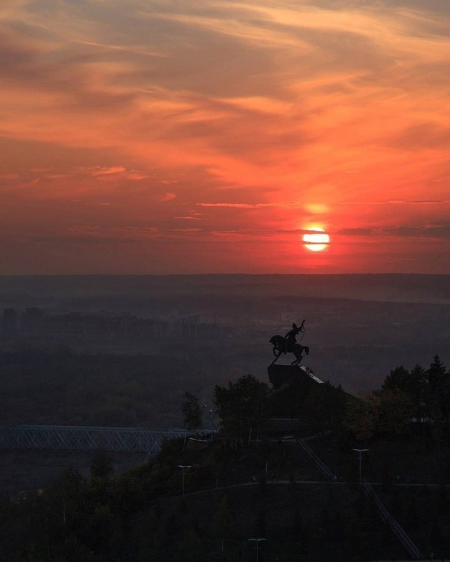 Закат в Уфе | Пикабу