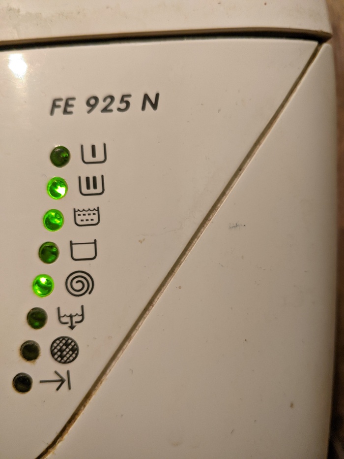 Zanussi FE925N не работает предварительная стирка