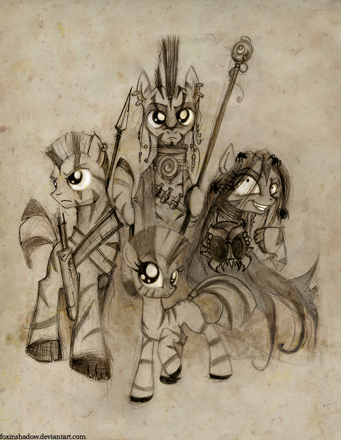 Ǹ My Little Pony, Original Character, MLP Zebra, Zecora, Foxinshadow
