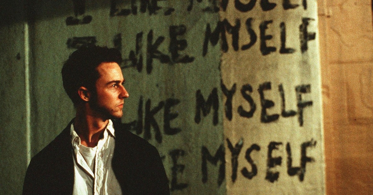 Что значит myself. Бойцовский клуб i like myself. Fight Club.