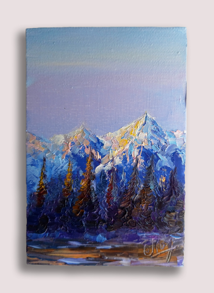 Пейзаж маслом за две минуты (нет)