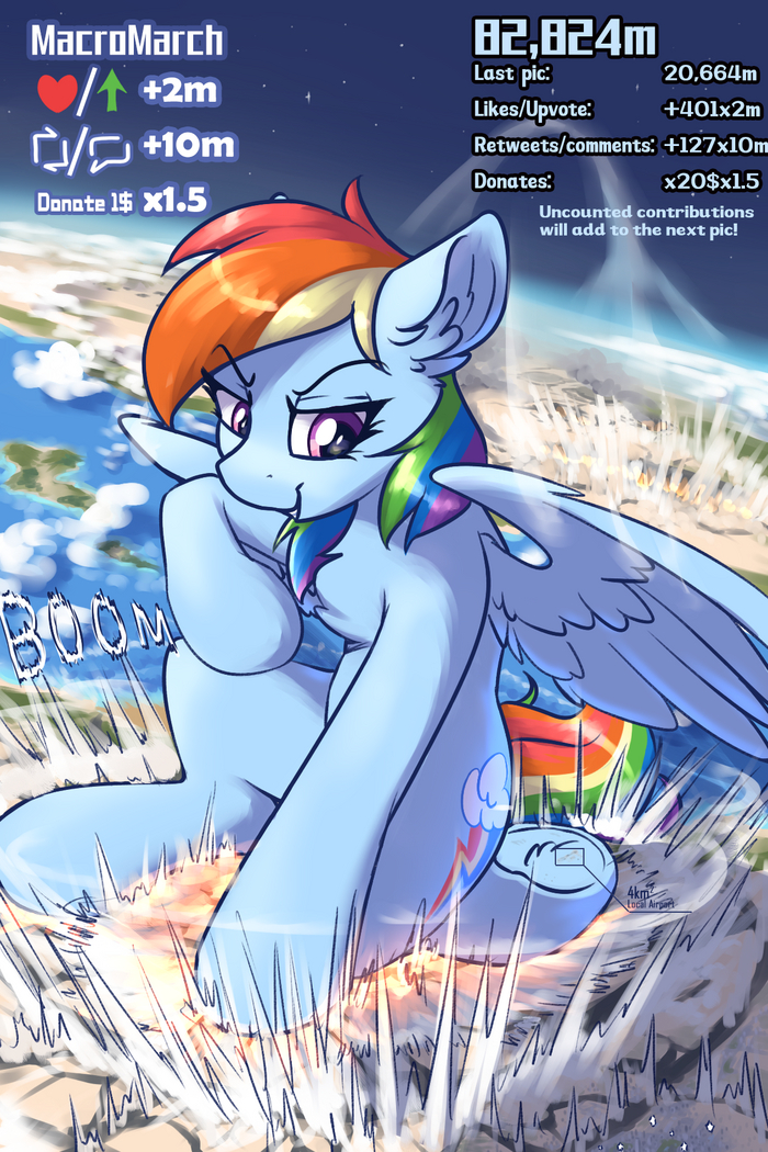   My Little Pony, , Rainbow Dash, , , Ravistdash, Giant Pony
