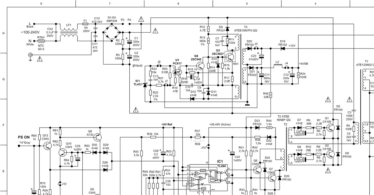 Codegen 250w схема блока питания