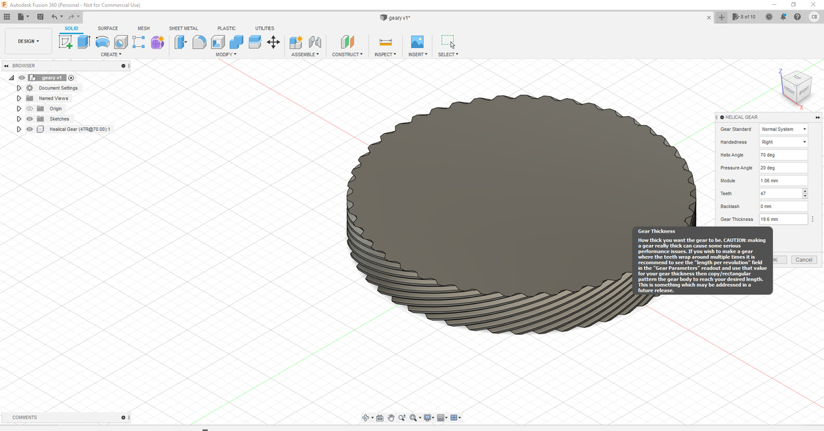 Как нарисовать шестеренку в fusion 360