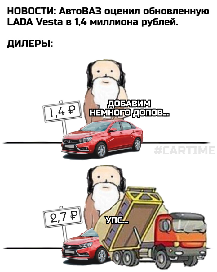 Лада веста мем