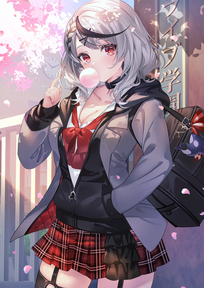 Sakamata Chloe , Anime Art, Hololive, Sakamata Chloe, Virtual YouTuber, 