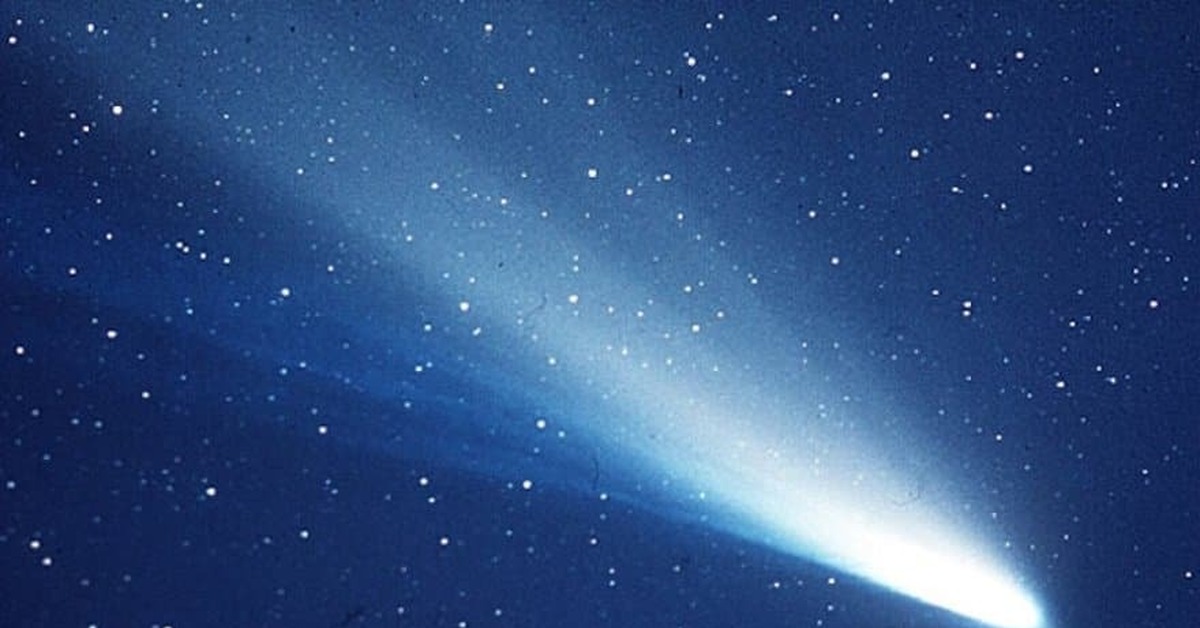 Halley's Comet Path on the Sky in 1222.