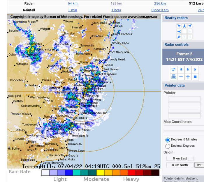 Сервис погоды - радар