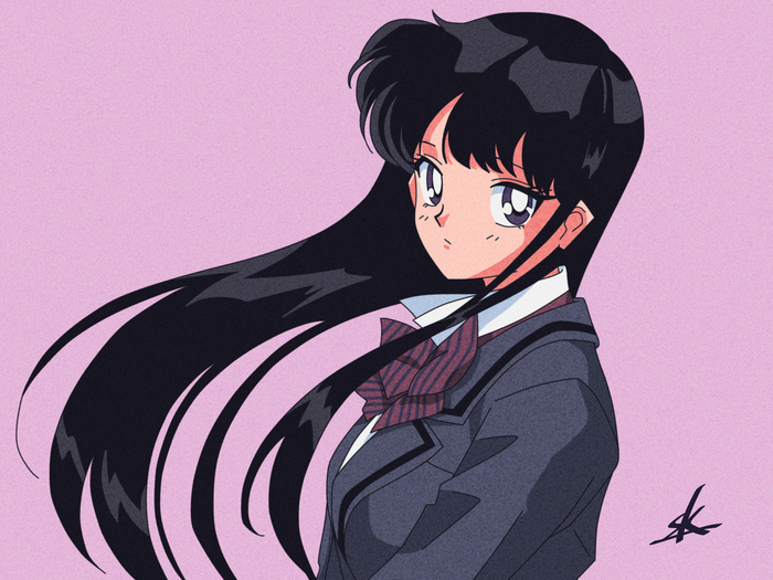Sailor Komi Shouko Komi, Komi-san wa Comyushou desu, Sailor Moon, Sailor Mars, , Anime Art, 