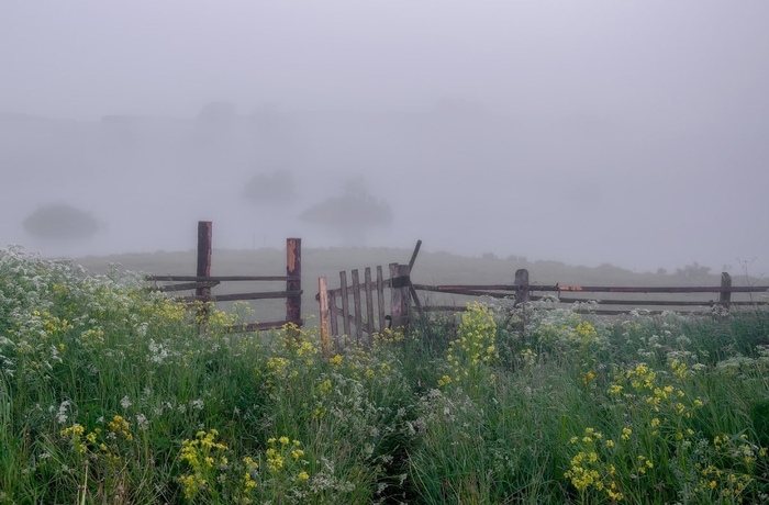 Утро в селе Верхосунье