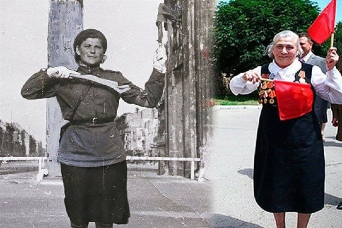 Сегодня Бранденбургской Мадонне - Марии Лиманской исполнилось 98 лет Фотография, Халдей Евгений Ананьевич, Битва за Берлин, Мария Лиманская