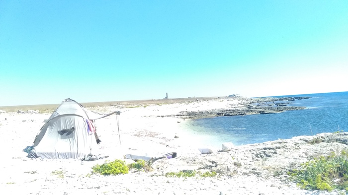 Море. Палатки и мы – пикабушники Отпуск, Палаточный лагерь, Крым, Дикий туризм, Видео, Вертикальное видео, Длиннопост