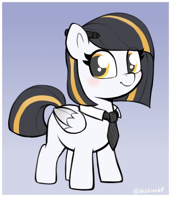Офисная кобылка My Little Pony, Арт, Original Character, Heshieokf