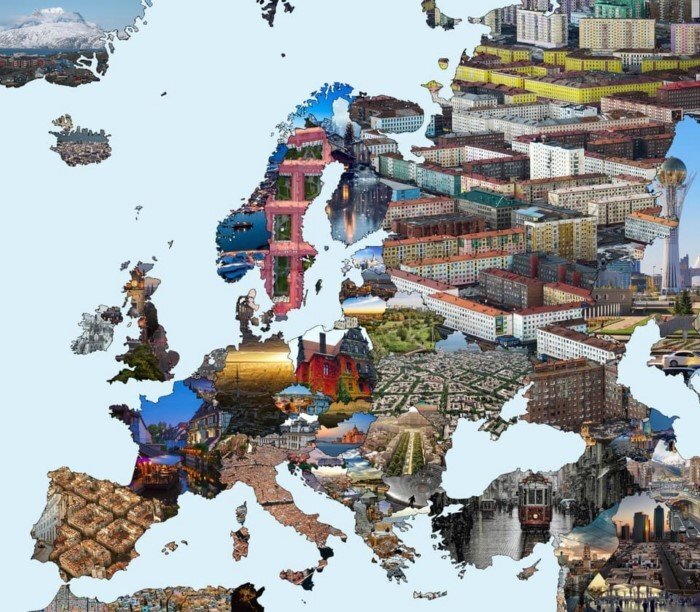 Как выглядят города а разных стран