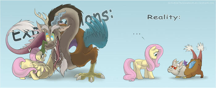 .    My Little Pony, Ponyart, MLP Discord, Fluttershy, Celestiathegreatest