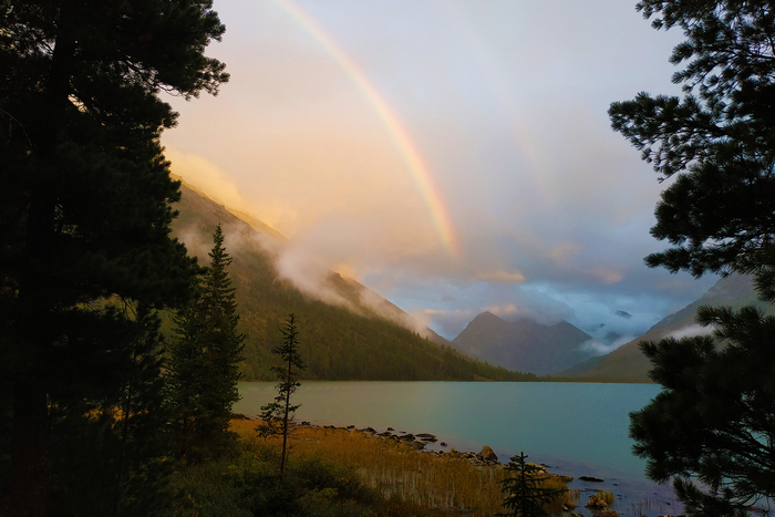 Радуга над Средним Мультинским озером