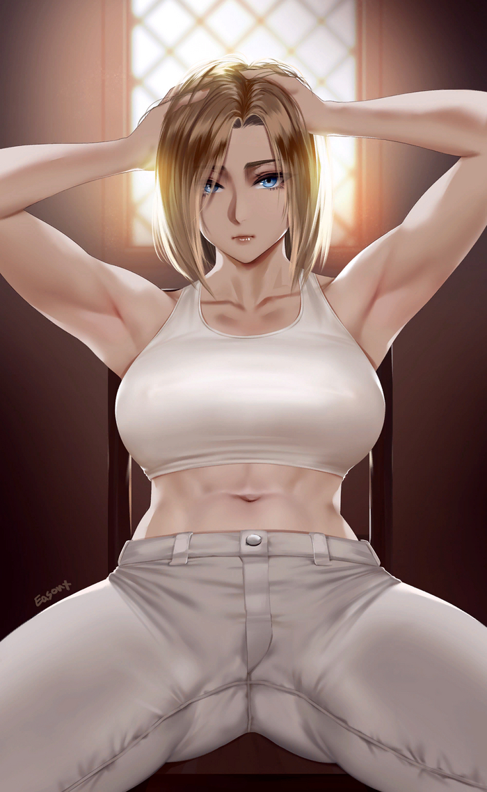  Attack on Titan, Annie Leonhardt, Anime Art, 