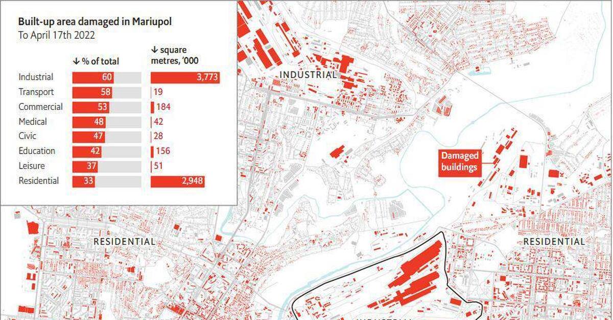 Карта разрушений мариуполя