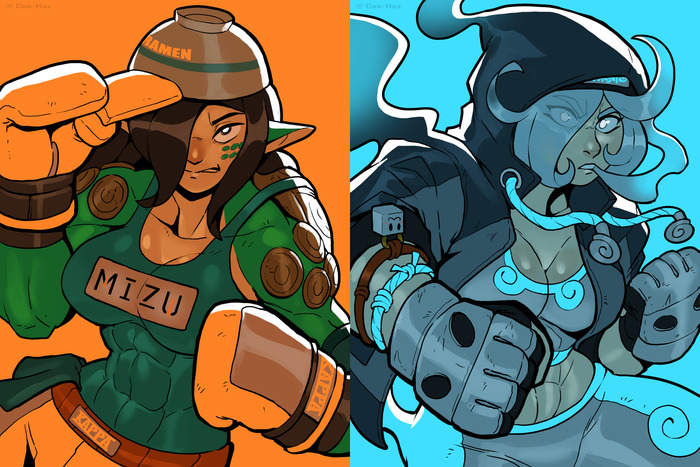    Chris-Ceehaz. Yokai Fighters #3 ,  , Chris-ceehaz, Monster Girl,  , , , , , -,  (), 