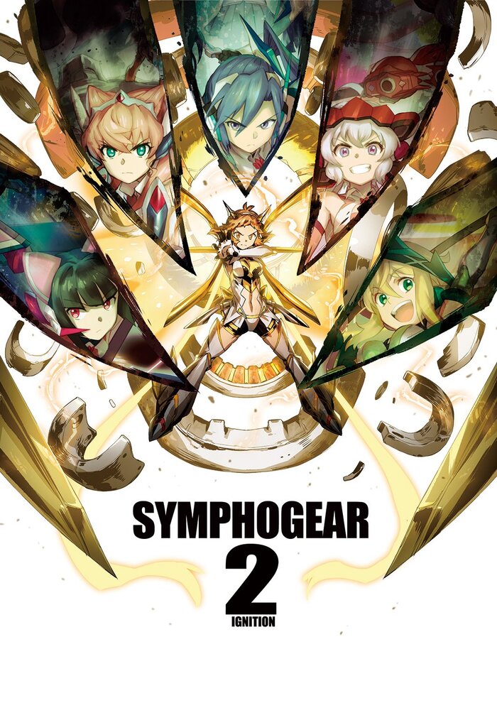 Symphogear Anime Art, , , , Pixiv, Senki zesshou symphogear, Tachibana hibiki, Yukine chris, Kazanari tsubasa, Shirabe, 