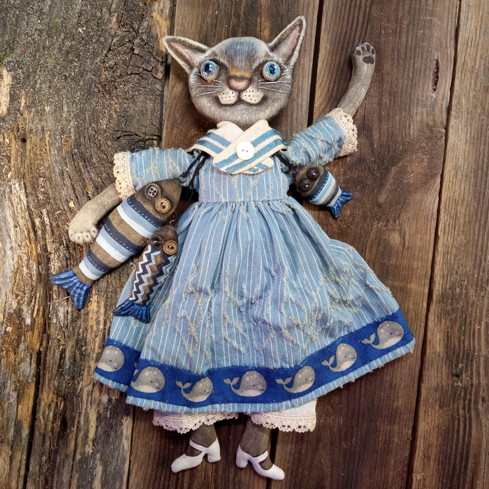 Кошки, как и жизнь, состоят из мелочей) Авторская игрушка, Рукоделие без процесса, Декор, Кот, Бирманская кошка, Интерьерная кукла, Длиннопост