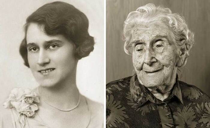 Долгожители. В молодости и после 100 Фотопроект, Долгожитель, Старость, Сравнение, Длиннопост