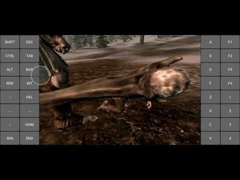 Skyrim на Андроид или пост для тех, кто любит преодолевать трудности+Ссылки на Morrowind на Андроид, для всех видов устройств The Elder Scrolls, The Elder Scrolls V: Skyrim, The Elder Scrolls III: Morrowind, Игры, RPG, Моды, Эмулятор, Гифка, Длиннопост