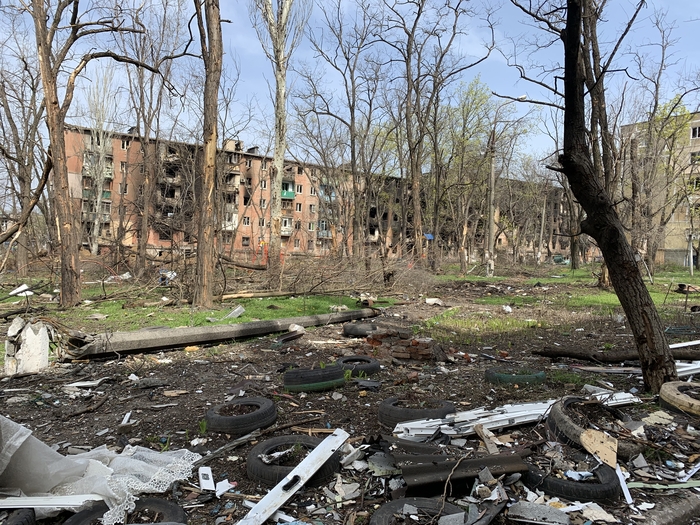 Мариуполь Мариуполь, Война, Руины, Фотография, Негатив, Длиннопост, Политика