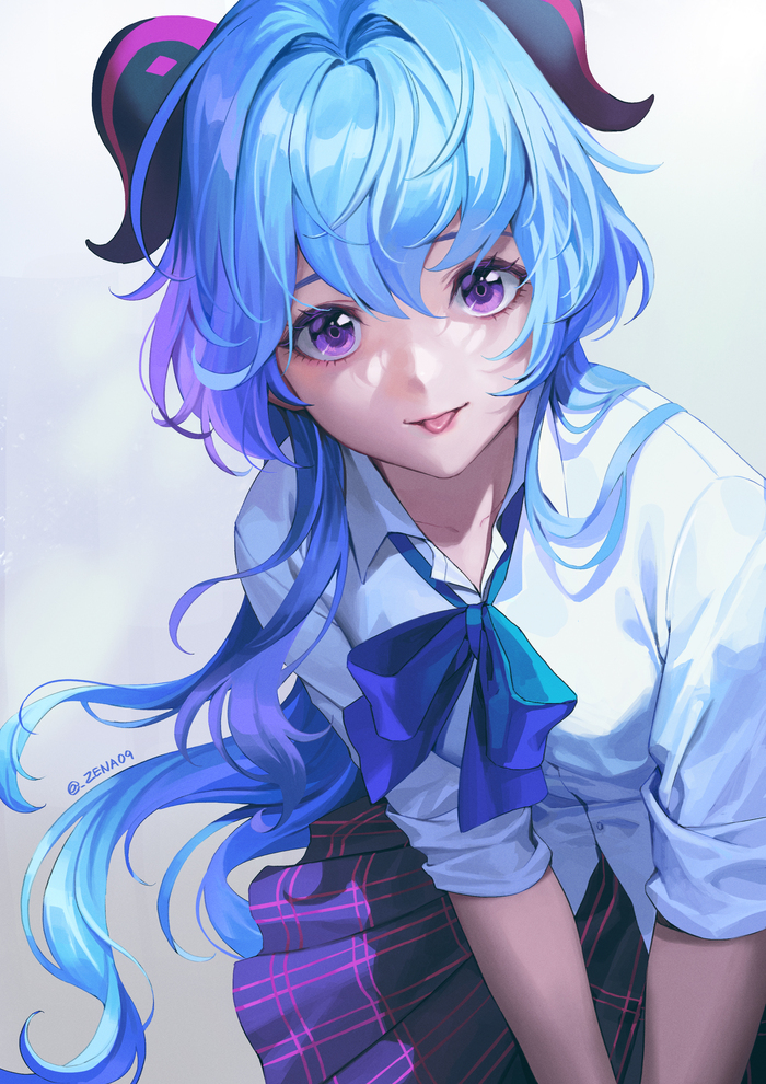 Ganyu Genshin Impact, Ganyu, Арт, Девушки, Игры, Аниме, Anime Art