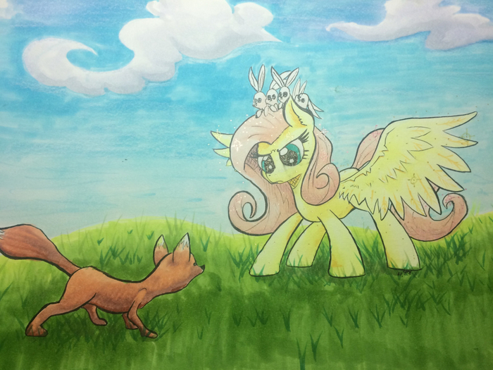    My Little Pony, Ponyart, Fluttershy