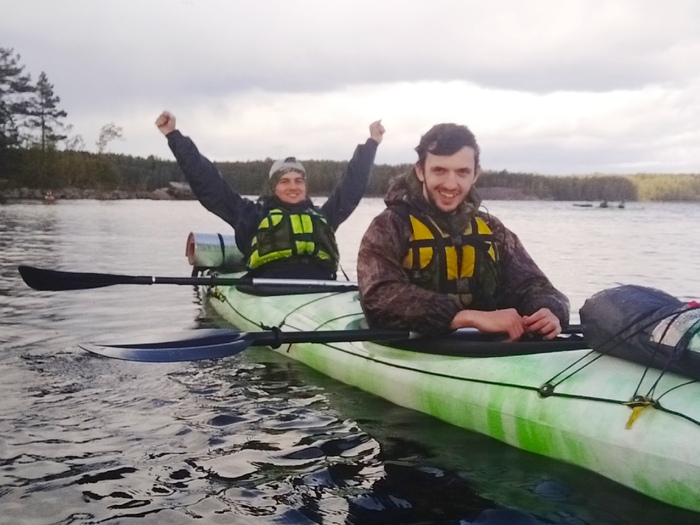 На каяках по Вуоксе Водный туризм, Каяк, Поход, Путешествие по России, Палатка, Карелия, Видео, Без звука, Длиннопост