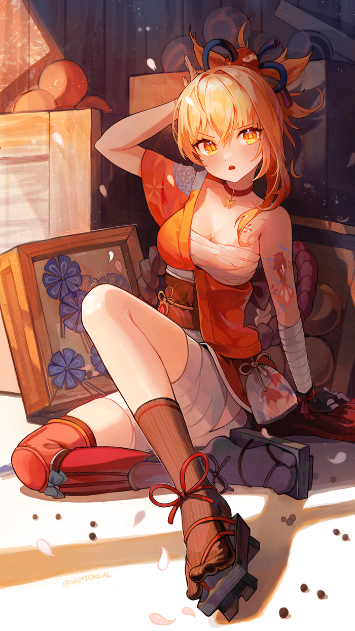  Genshin Impact, Yoimiya (Genshin Impact), Anime Art, , 