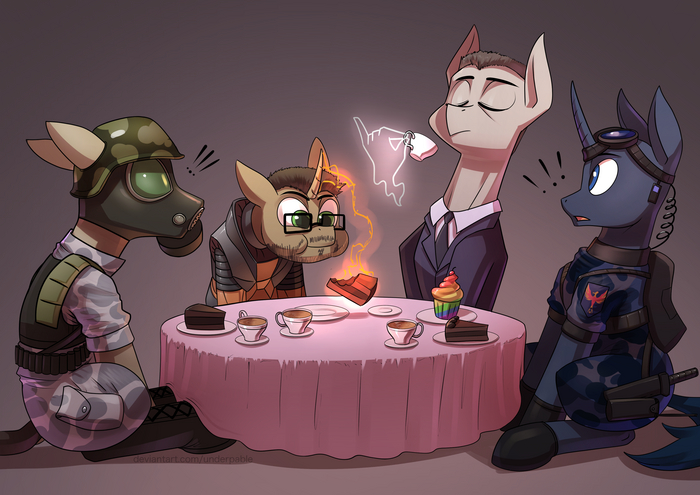  My Little Pony, MLP Crossover, Half-life,  , G-Man, Underpable