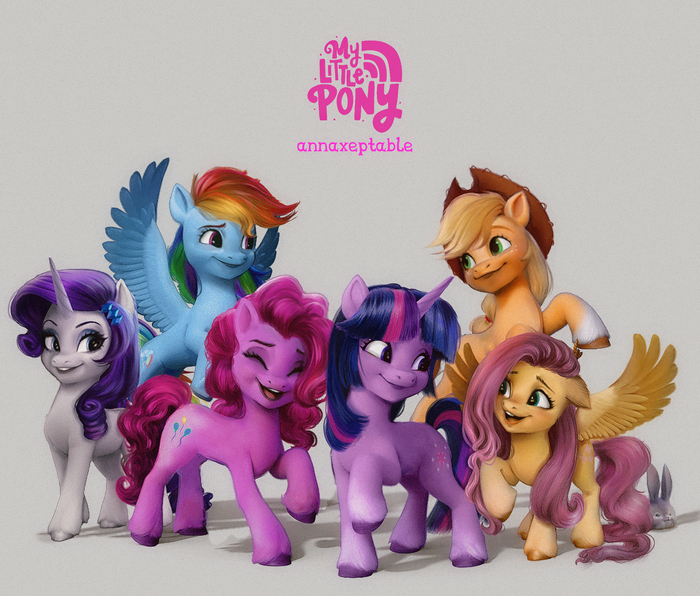 ane 6  G5,  Rainbow Dash, Twilight Sparkle, Applejack, Rarity, Pinkie Pie, Fluttershy, My Little Pony