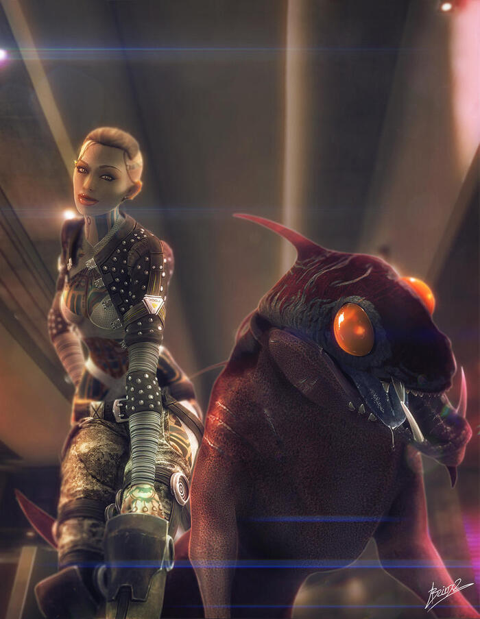 Jack and Eezo , Mass Effect, 