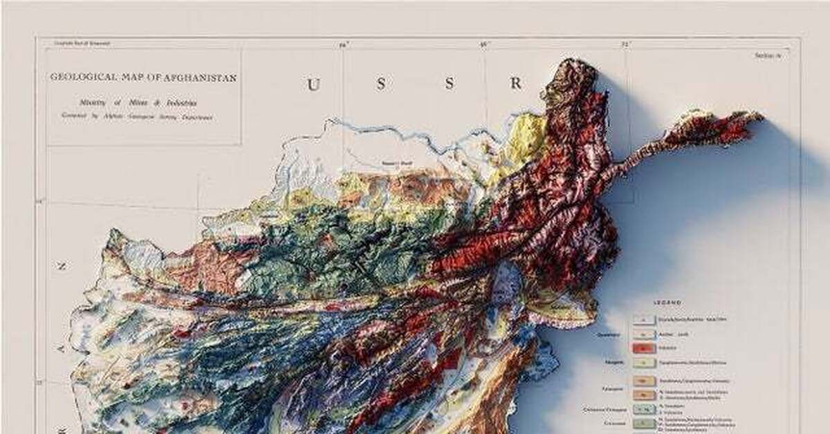 Геологическая карта афганистана
