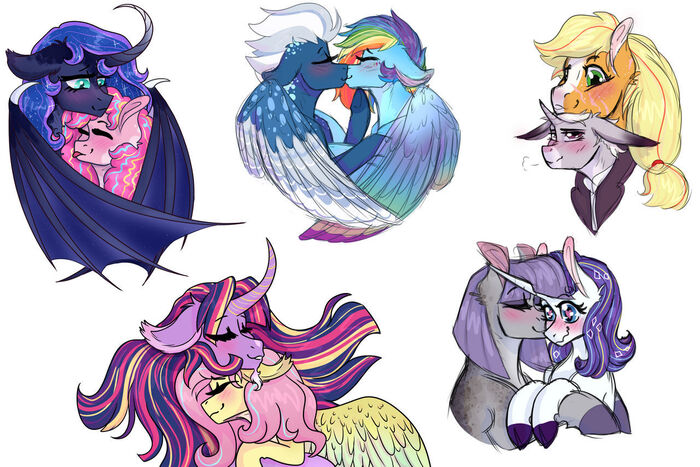 ...    ... My Little Pony, Ponyart, Pinkie Pie, Applejack, Rarity, Twilight Sparkle, Rainbow Dash, Princess Luna, Maud Pie, , Original Character