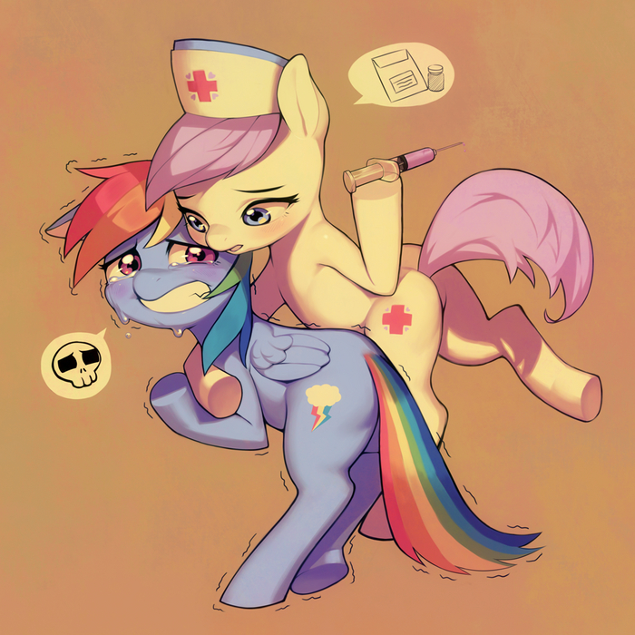  My Little Pony, Rainbow Dash, Nurse Redheart, Aruurara