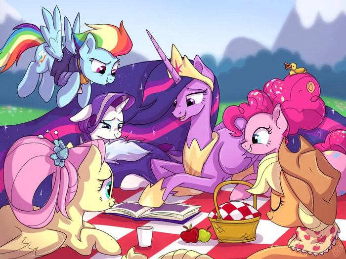  My Little Pony, Twilight Sparkle, Fluttershy, Rainbow Dash, Rarity, Pinkie Pie, Applejack