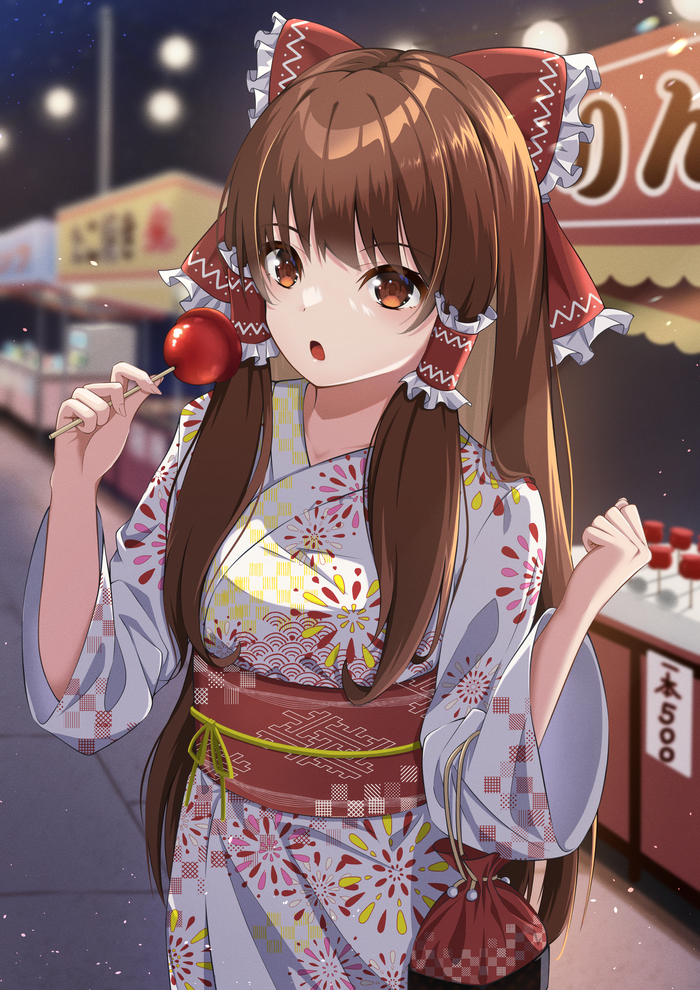 Hakurei Reimu Touhou, Hakurei Reimu, , Anime Art, Mira bluesky3