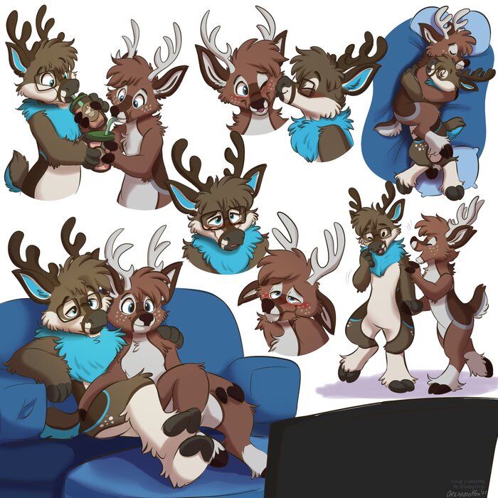 Furry deer