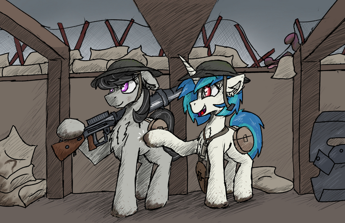    My Little Pony, Vinyl Scratch, Octavia Melody, MLP Military