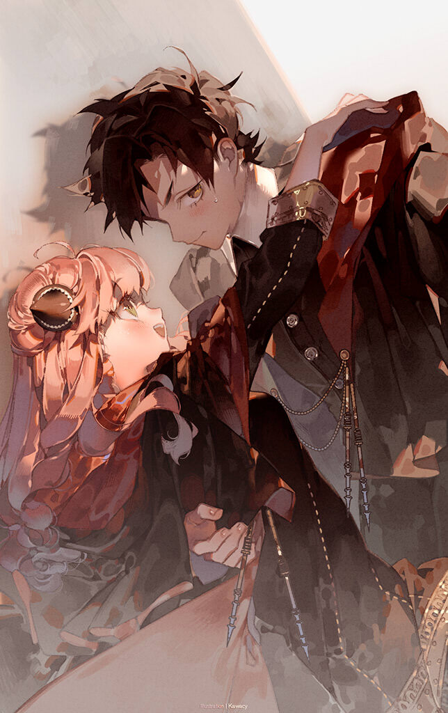 Anya & Damien Anime Art, Spy X Family, Anya Forger, Damian Desmond, 