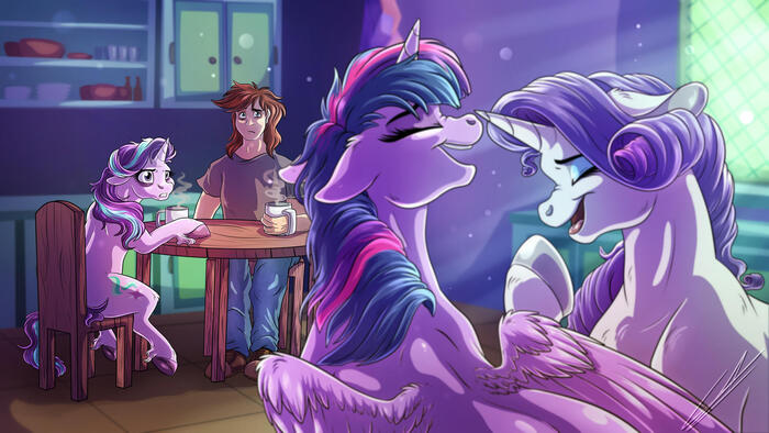        ... My Little Pony, Original Character, Twilight Sparkle, Rarity, Starlight Glimmer, Lupiarts