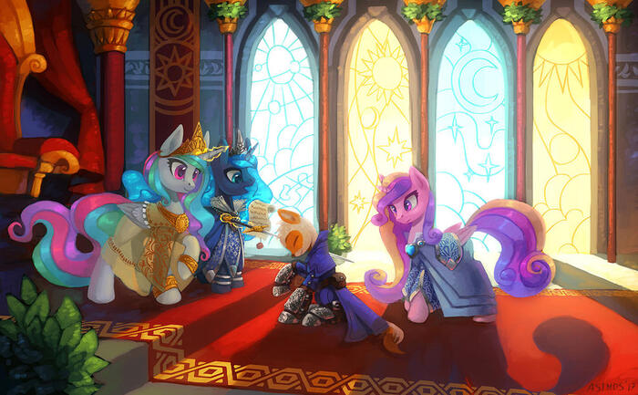    My Little Pony, Ponyart, Princess Luna, Princess Celestia, Princess Cadance, Original Character, Asimos