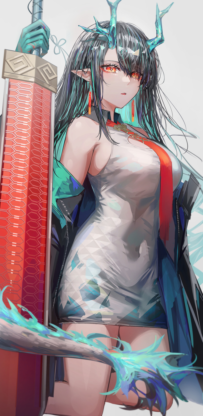 Arknights operators Аниме, Anime Art, Arknights, Dusk (Arknights), Amiya, Schwarz, Irene (Arknights), Istina (Arknights), Exusiai, Surtr, Skadi, Hoshiguma, Длиннопост