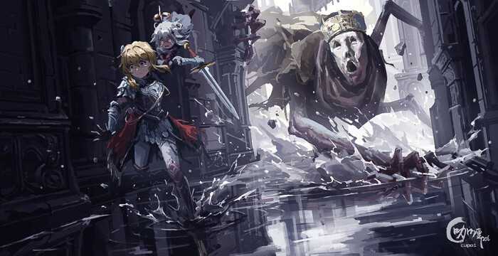 Run , ArtStation, , Genshin Impact, Elden Ring, , Lumine (Genshin Impact), Paimon (Genshin Impact)