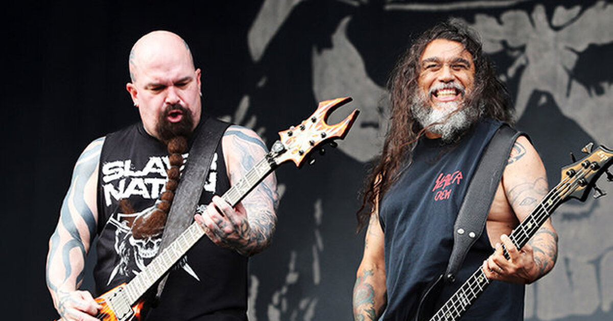 Группа ухода. Slayer том Арайя 1986. Слэер группа. Slayer группа Керри. Керри Кинг и том Арайя.
