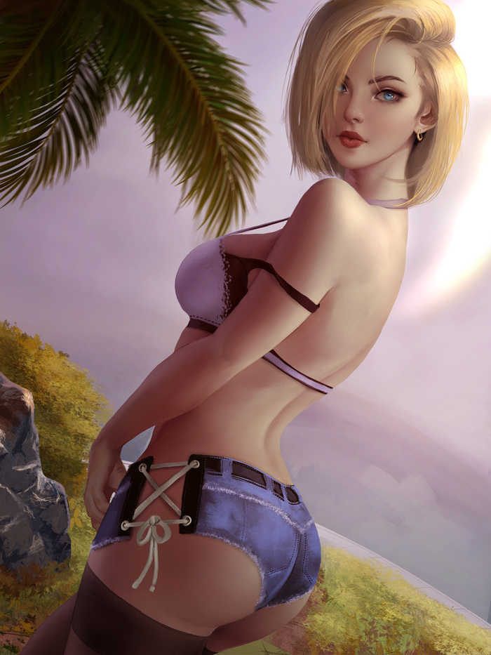 Android 18 , Anime Art, Dragon Ball, Android 18, , ,  , , , , ,  , , Shurakrgt, 